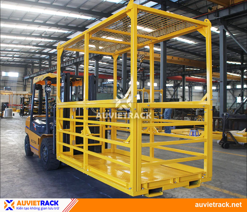 /Lồng nâng người lồng đứng xe nâng Au Viet Rack