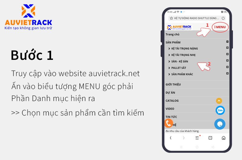 Hướng dẫn mua hàng Au Viet Rack