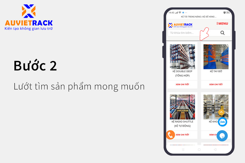 Hướng dẫn mua hàng Au Viet Rack