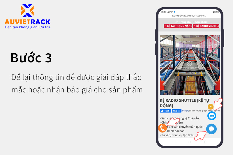 Hướng dẫn mua hàng Au Viet Rack