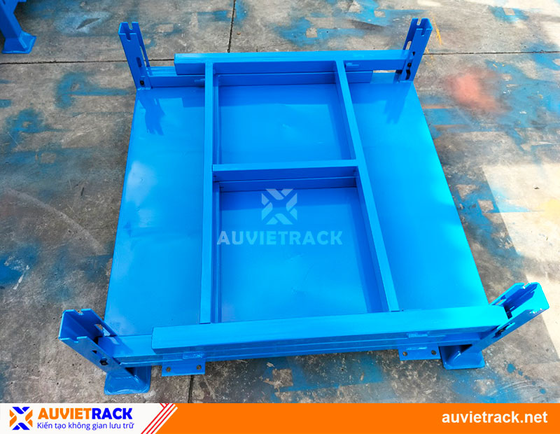 Pallet sắt chồng gấp-Âu Việt Rack