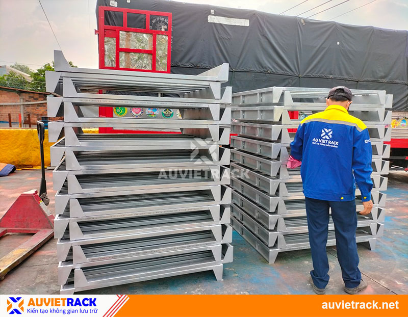 Pallet sắt khung đế Âu Việt Rack