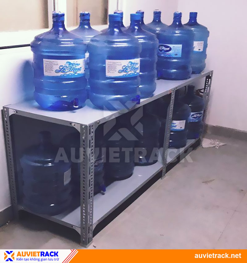 Kệ V lỗ 2 tầng chứa bình nước